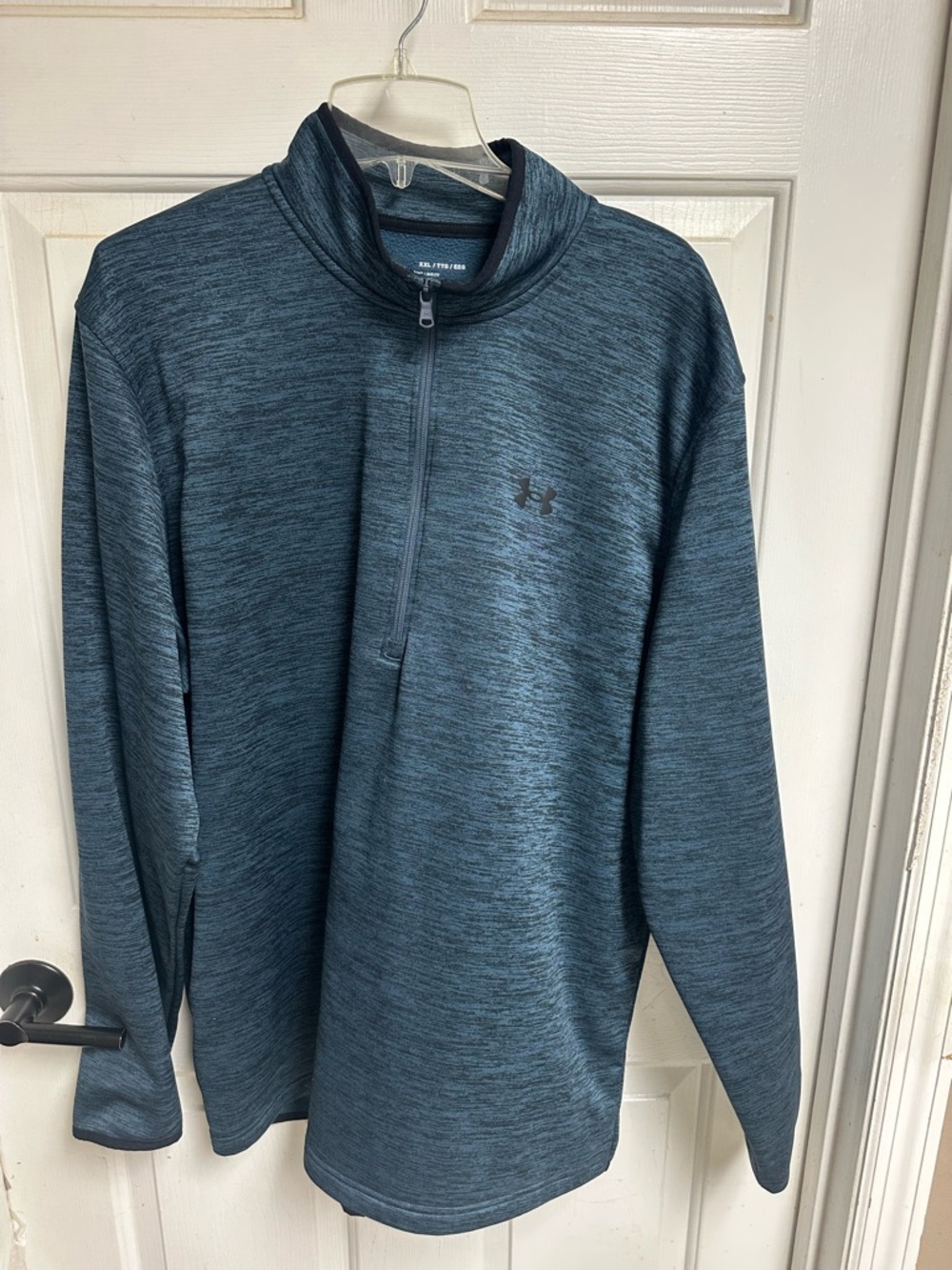 Under Armour Gray Heather Full-Zip ColdGear Top